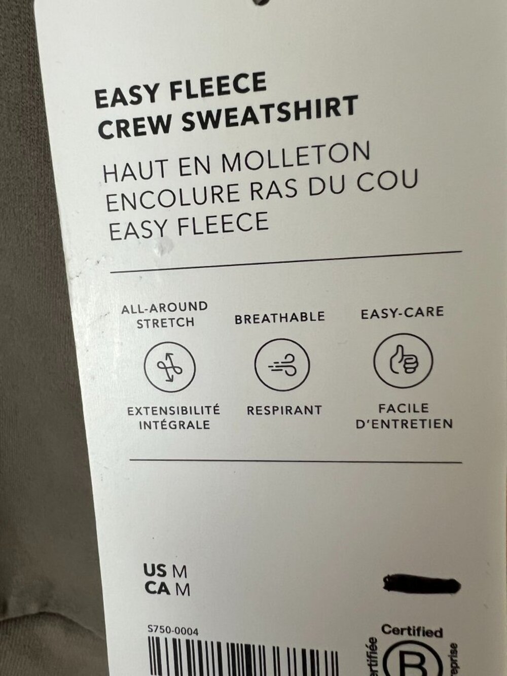 Athleta Easy Fleece Crew Sweatshirt Clay NWT M Plush Soft Oversized - Picture 6 of 9